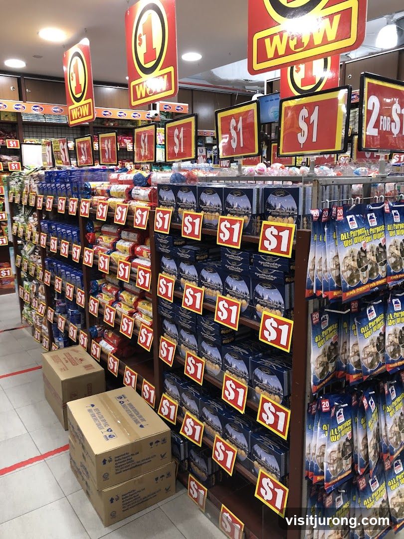 Store aisle with discounted items