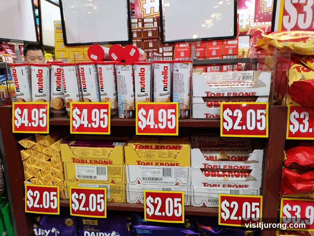 Confectionery Display with Price Tags