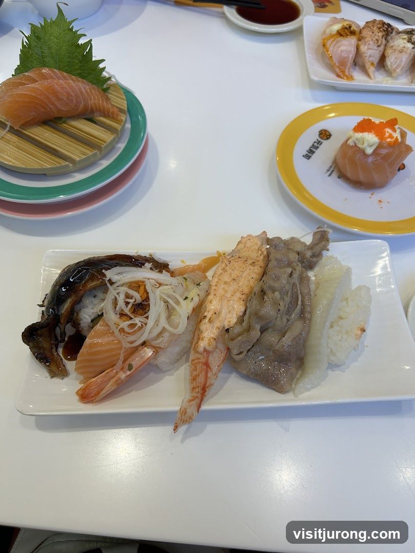 Assortment of Sushi Dishes