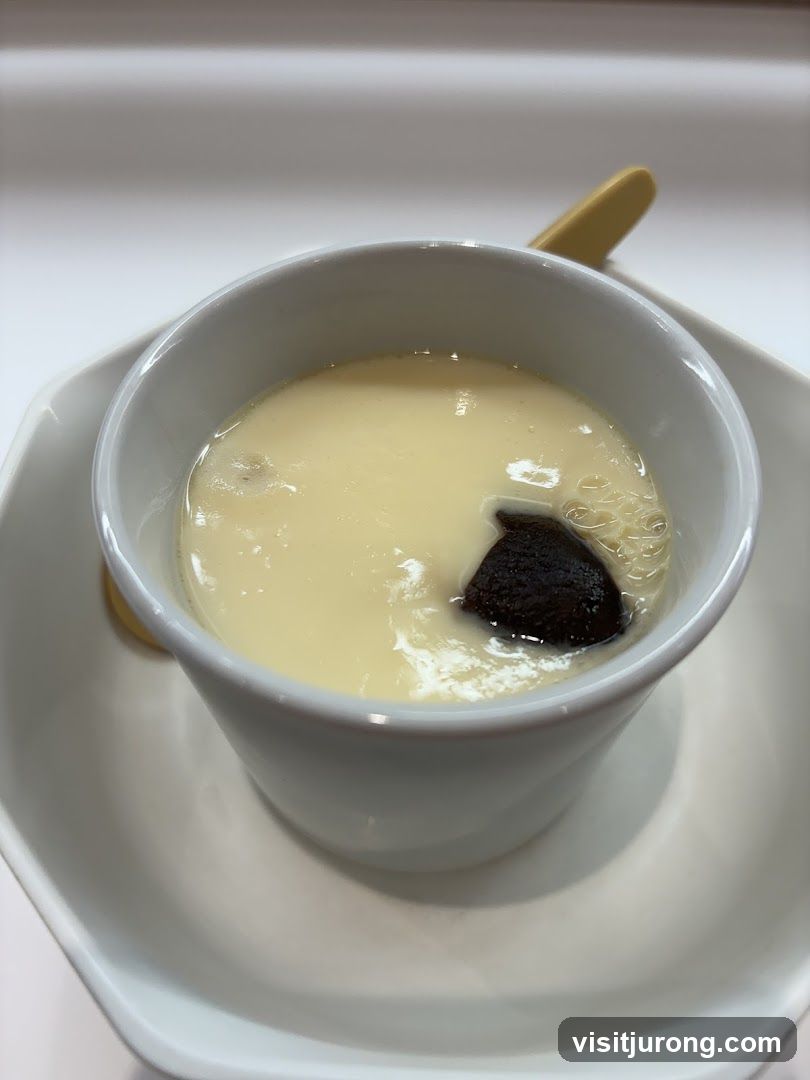 Custard with Dark Topping