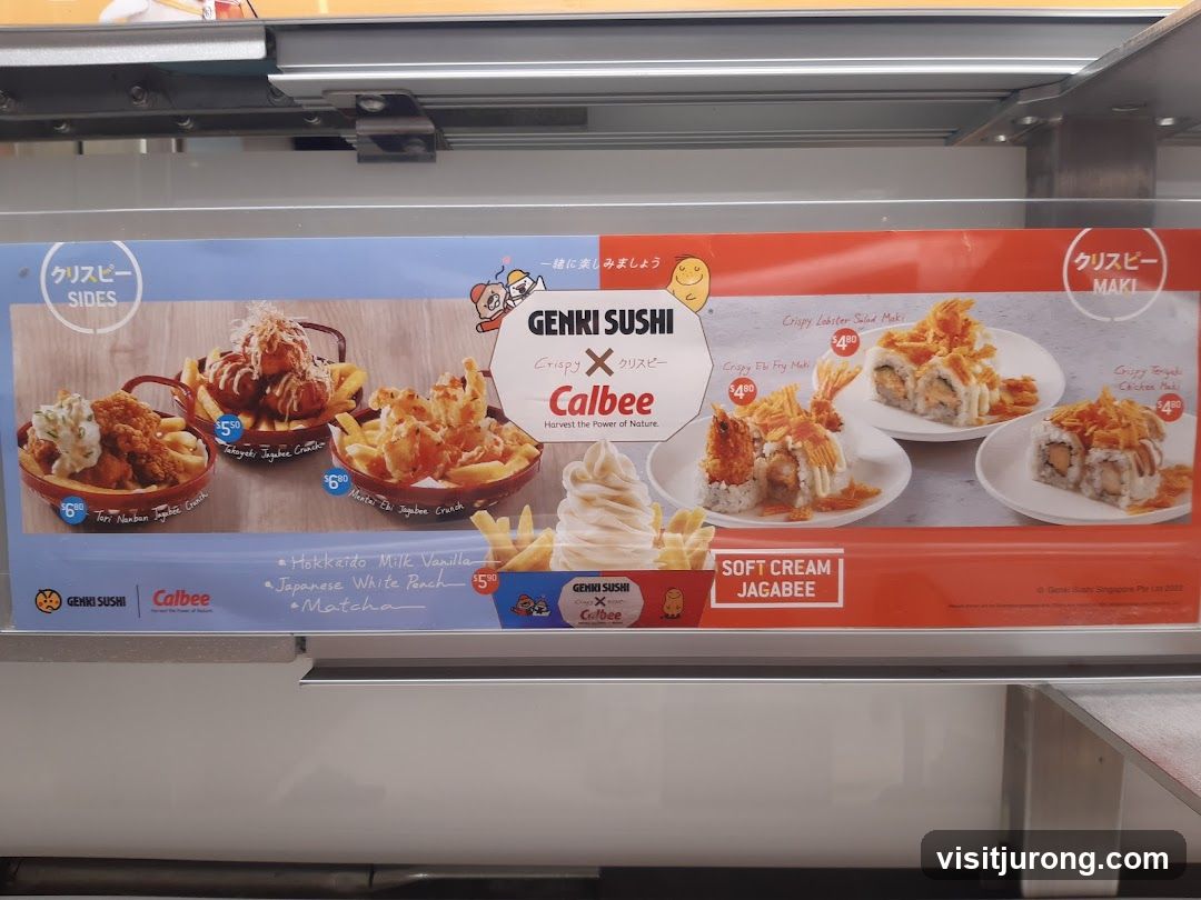Genki Sushi and Calbee Collaboration Menu