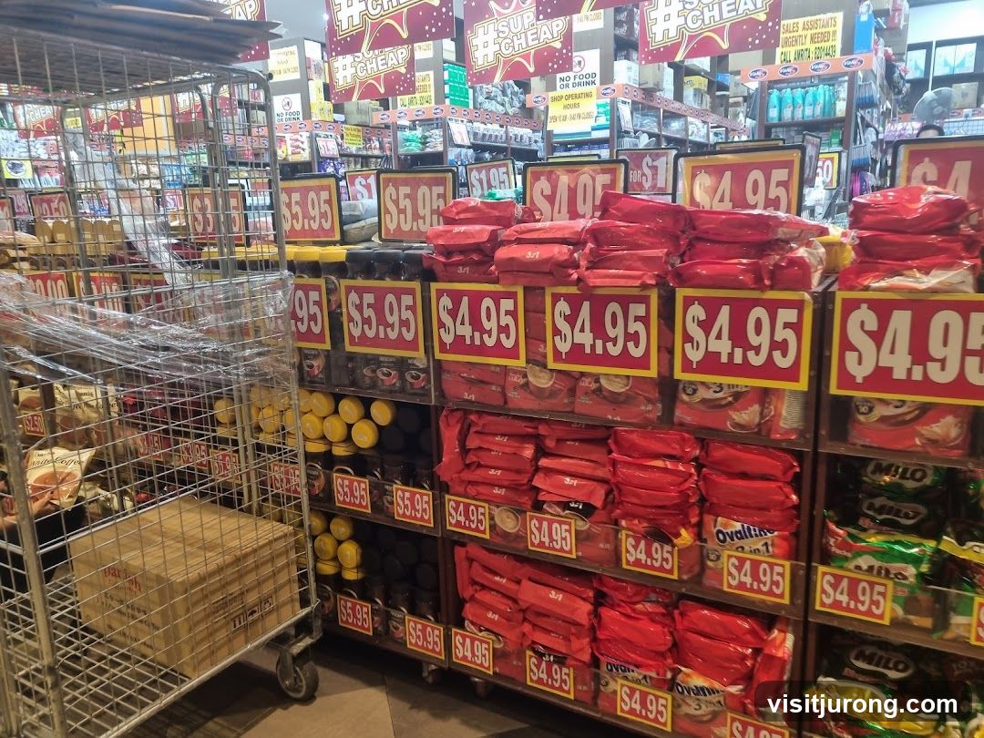 Store Aisles with Discounted Products