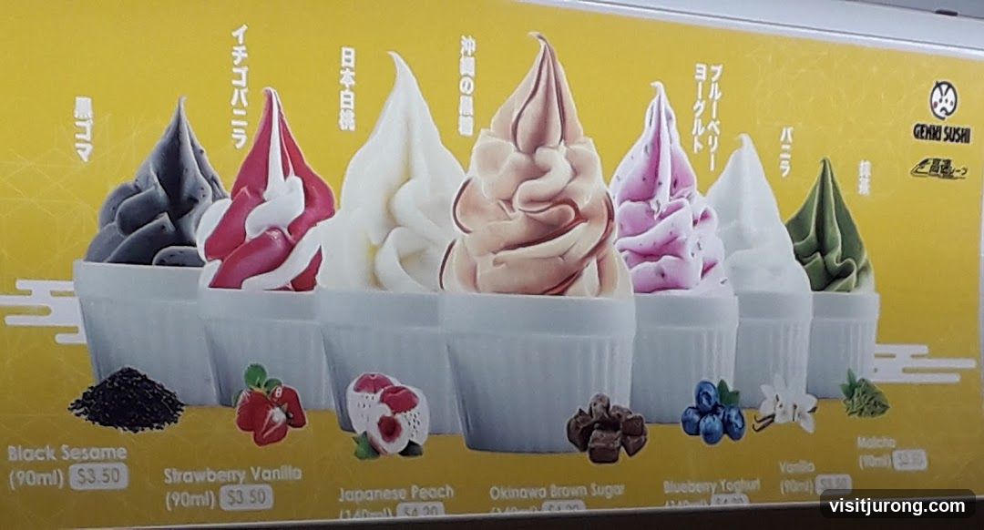 Soft Serve Ice Cream Menu