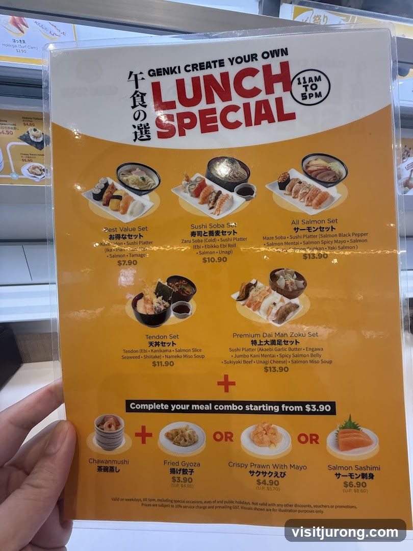 GENKI CREATE YOUR OWN LUNCH SPECIAL