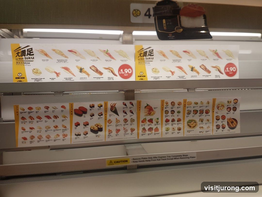 Sushi Menu