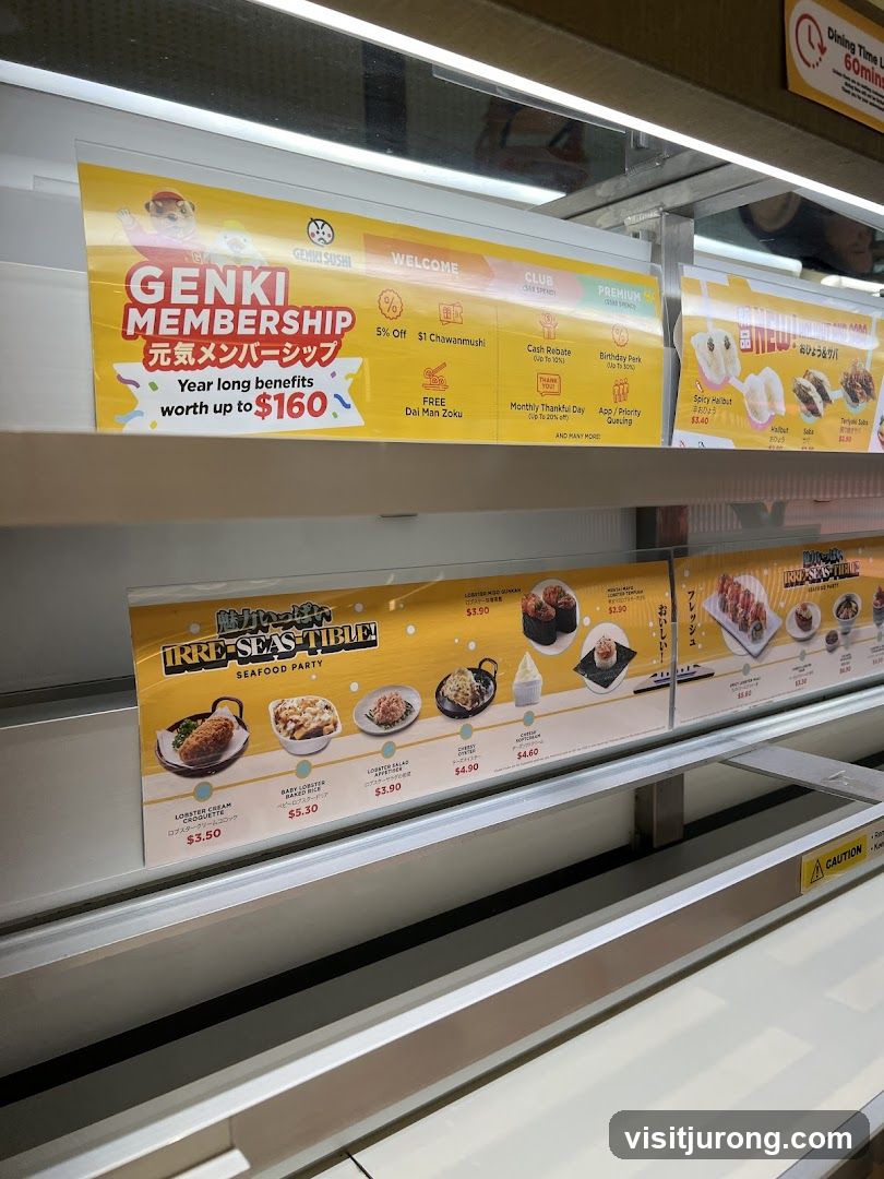 Genki Sushi Membership and Menu