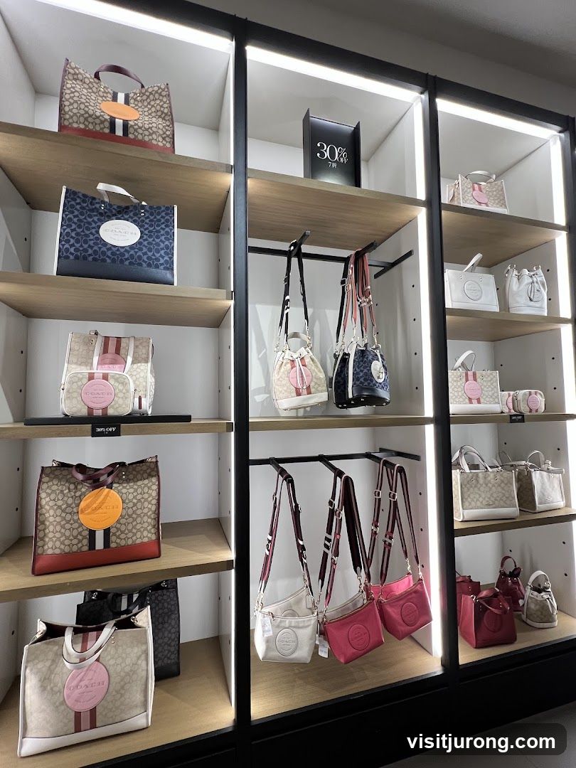 Coach Handbags Display