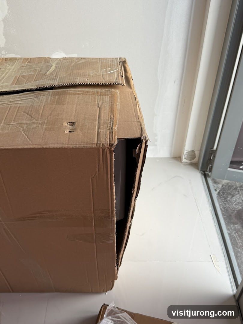 Damaged Cardboard Box