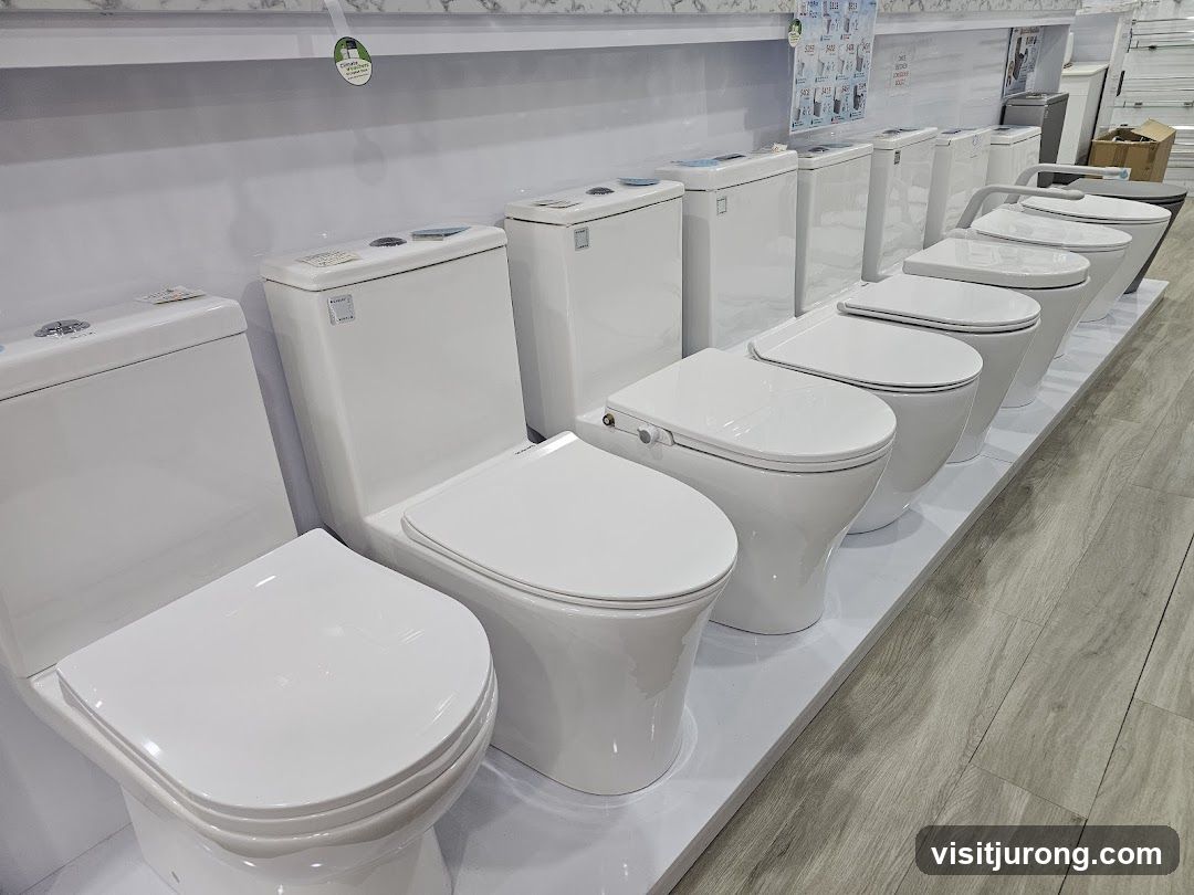 Display of Toilets