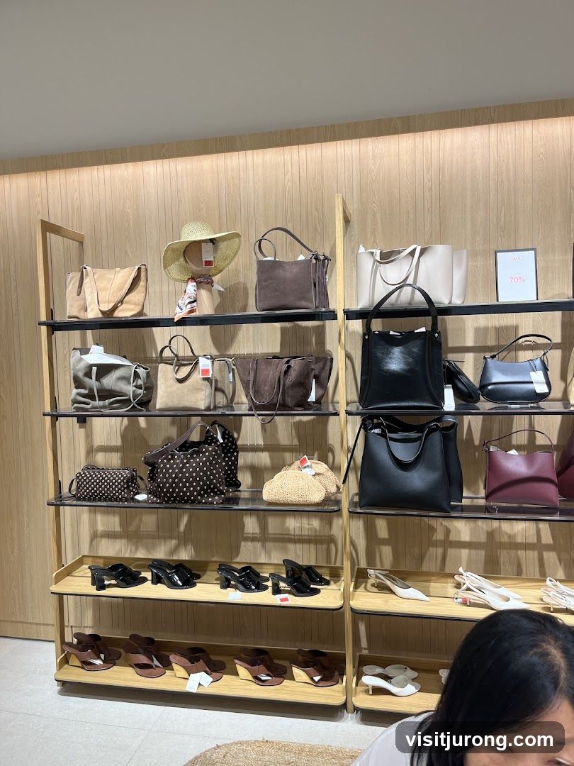 Handbags and Shoes Display