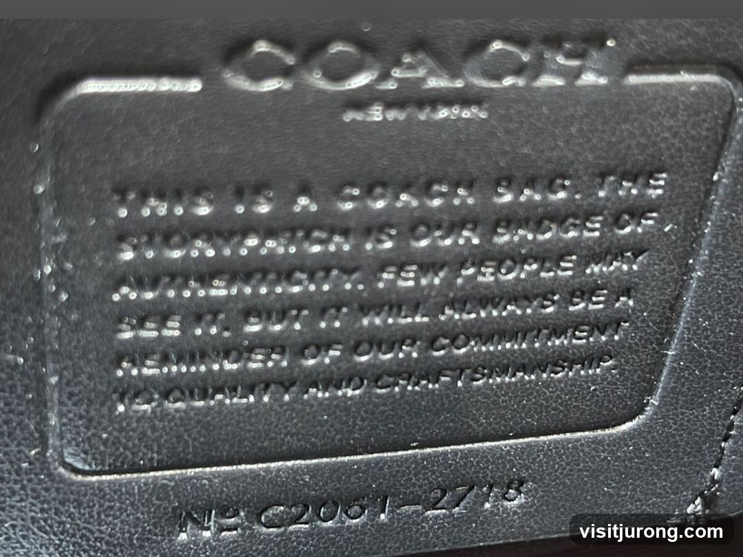 Coach Bag Tag