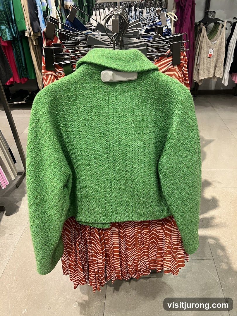 Green Textured Jacket