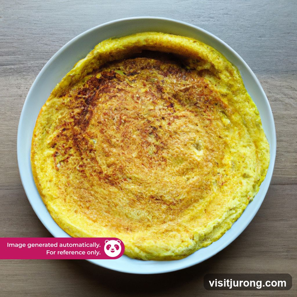 Omelette on a Plate