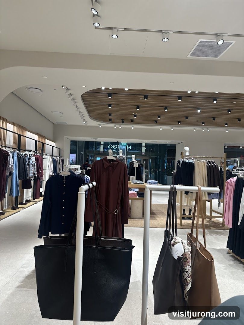 Clothing Store Interior with Handbags