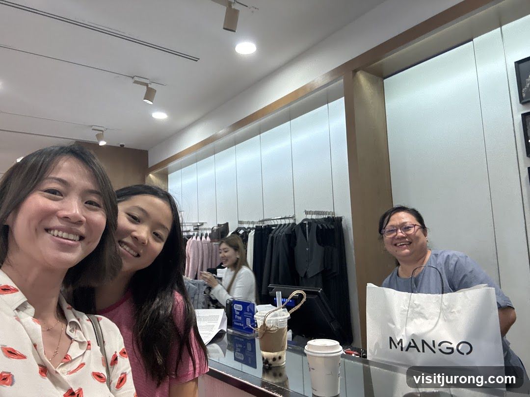 Shopping at Mango