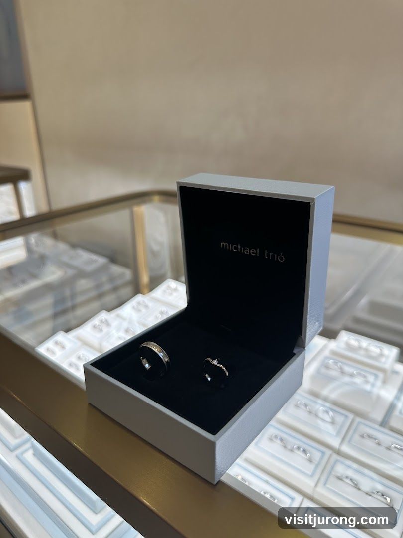 Wedding Rings in a Display Box