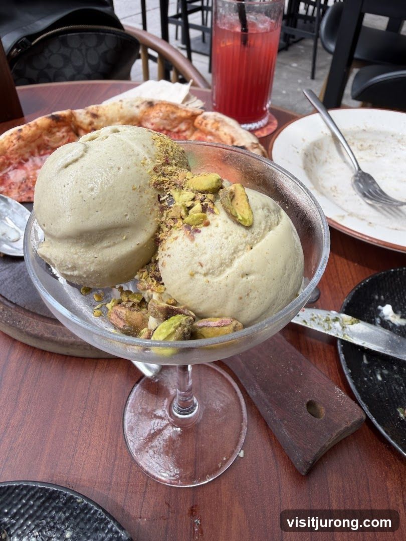 Pistachio Ice Cream Sundae