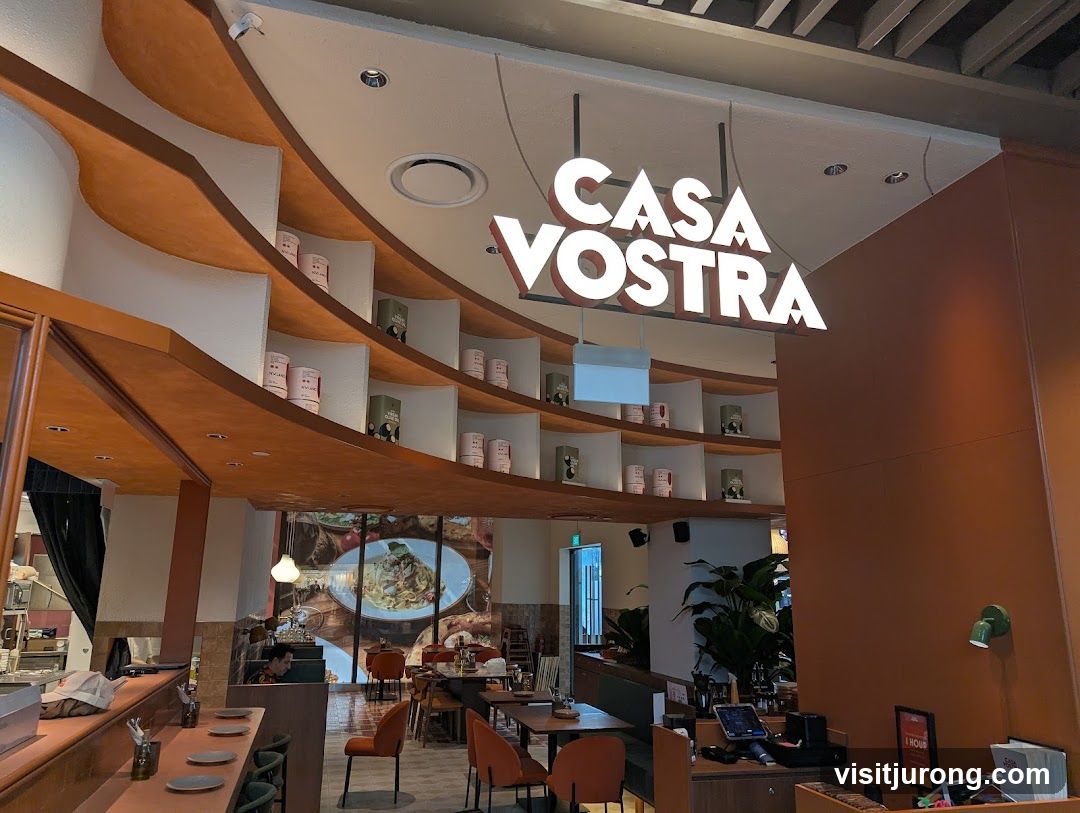 Restaurant Interior with Signage