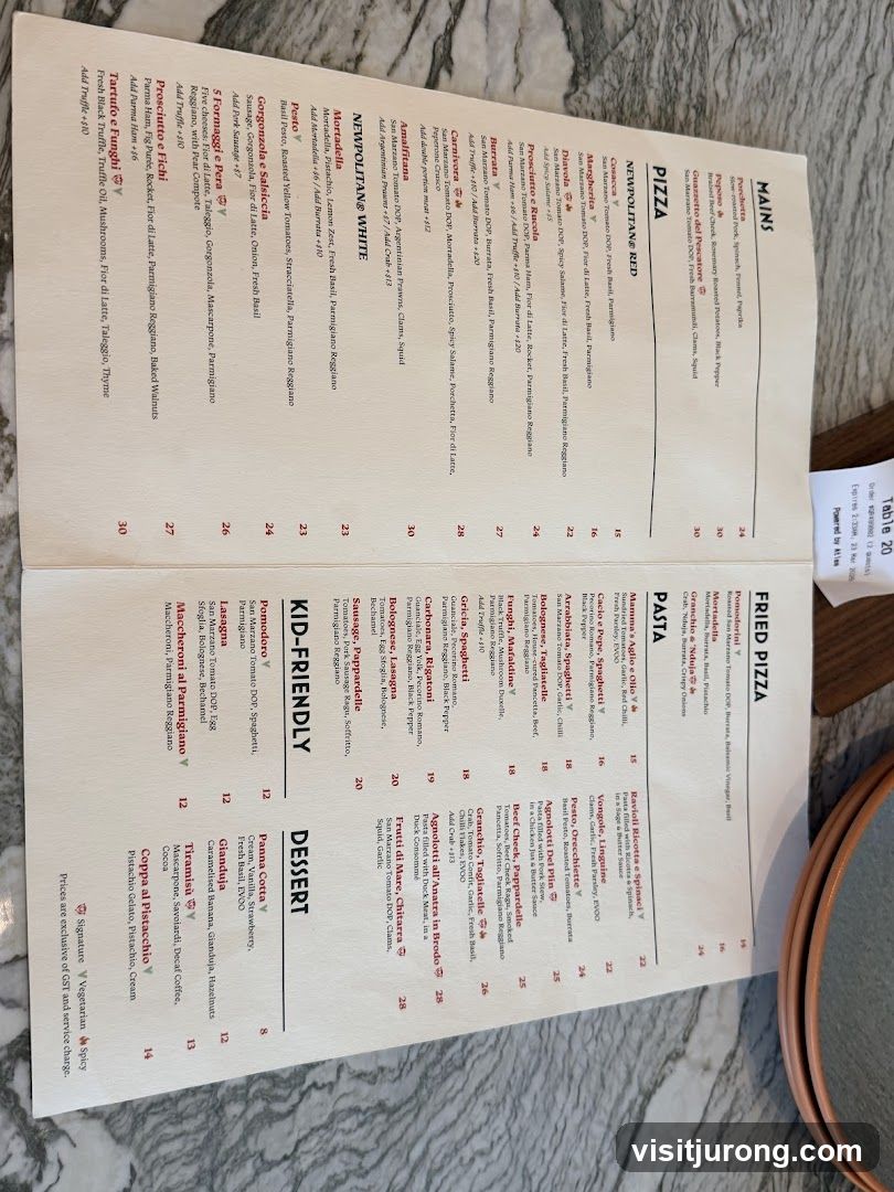 MAINS, FRIED PIZZA, PIZZA, PASTA, KID-FRIENDLY, DESSERT
