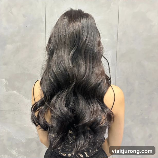 Woman with Wavy Dark Hair