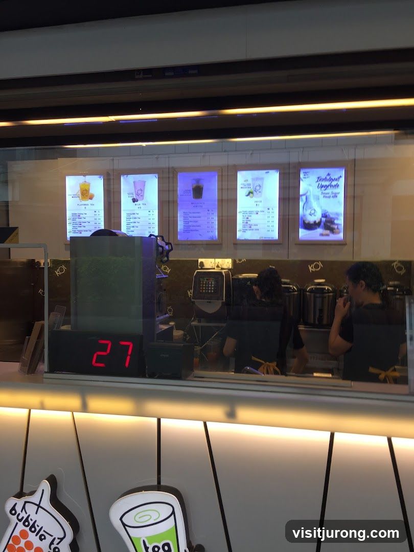 Bubble Tea Shop Counter