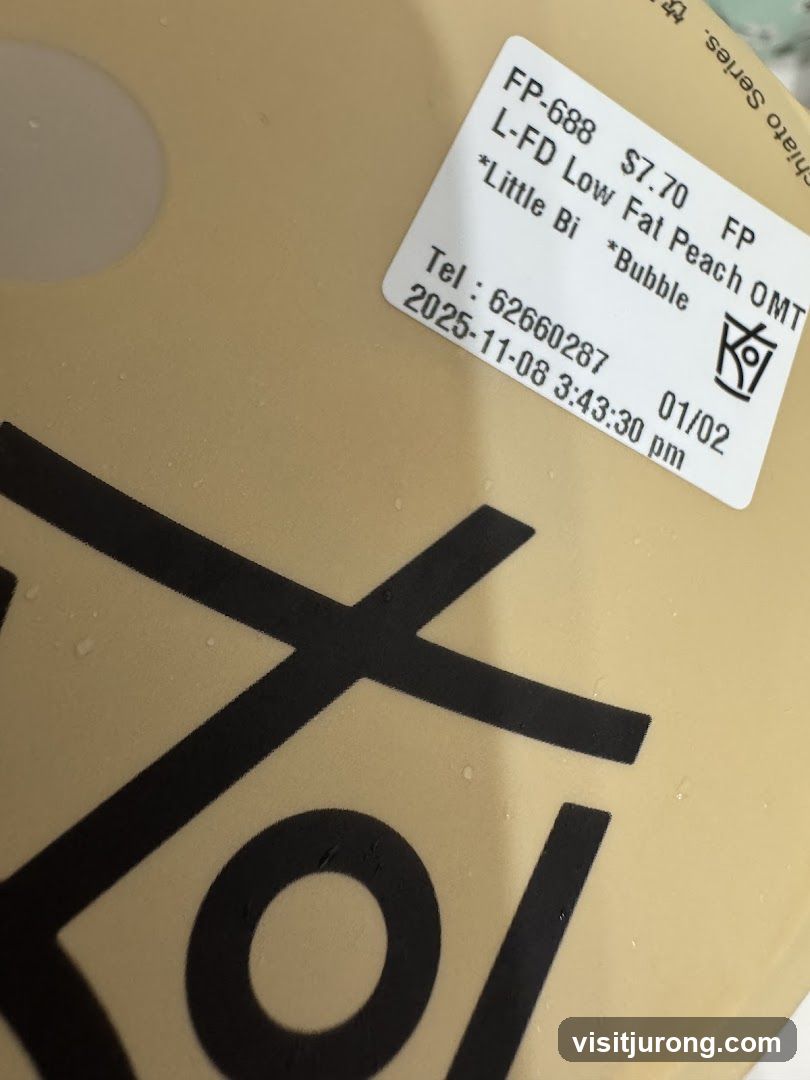 Beverage Order Sticker