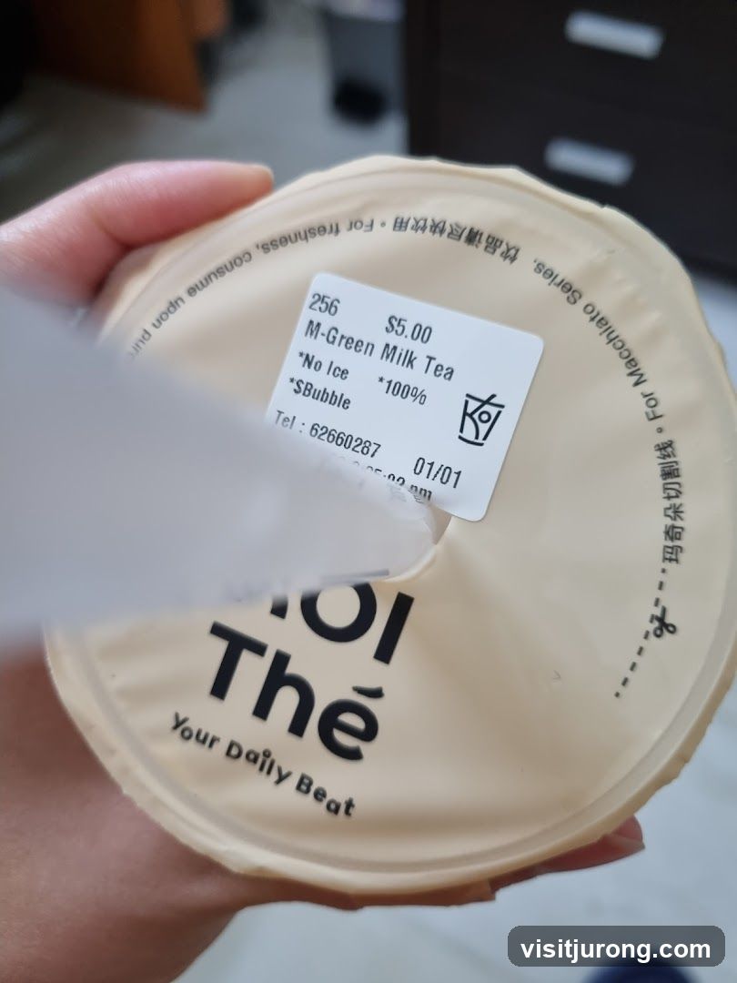 Moi Thé Drink Receipt