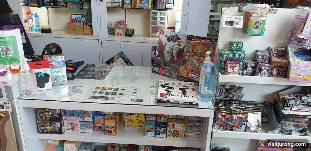 Retail store counter with merchandise