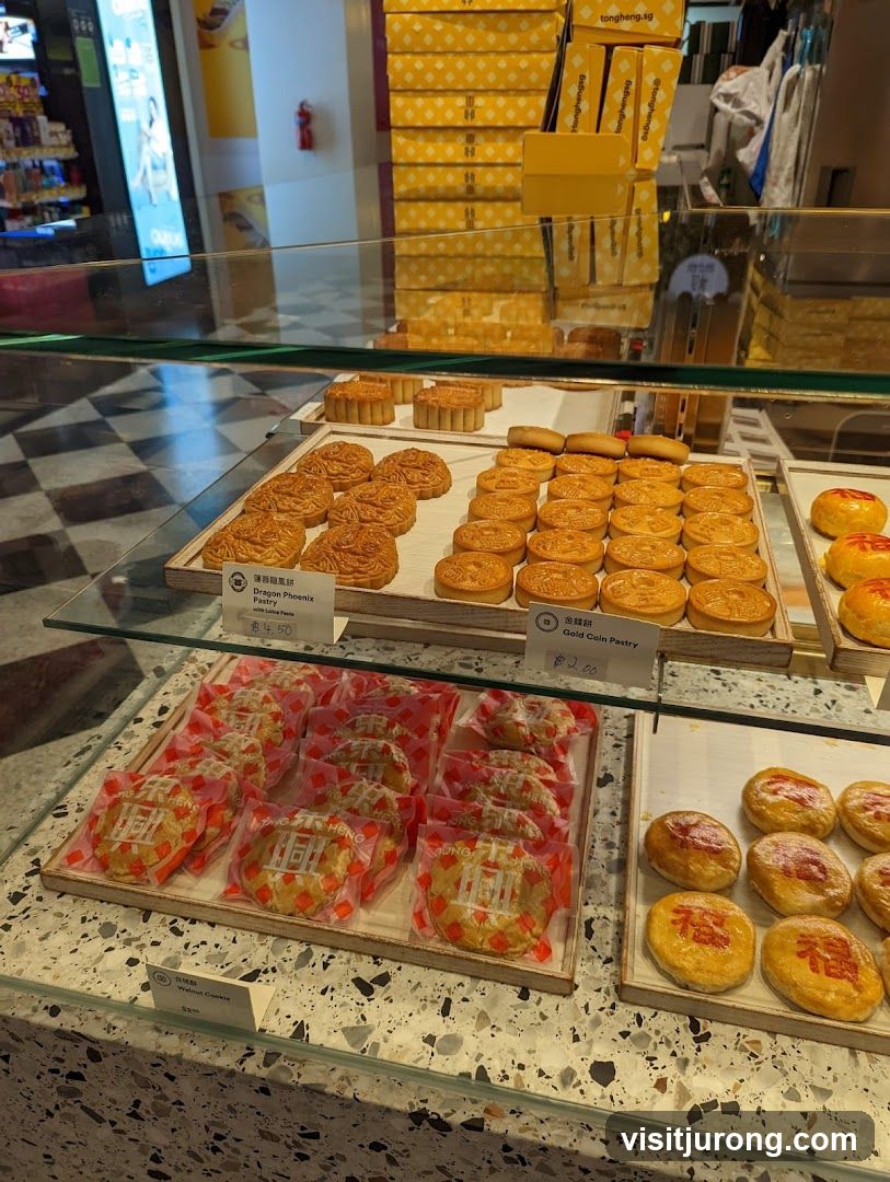 Pastries in a Display Case
