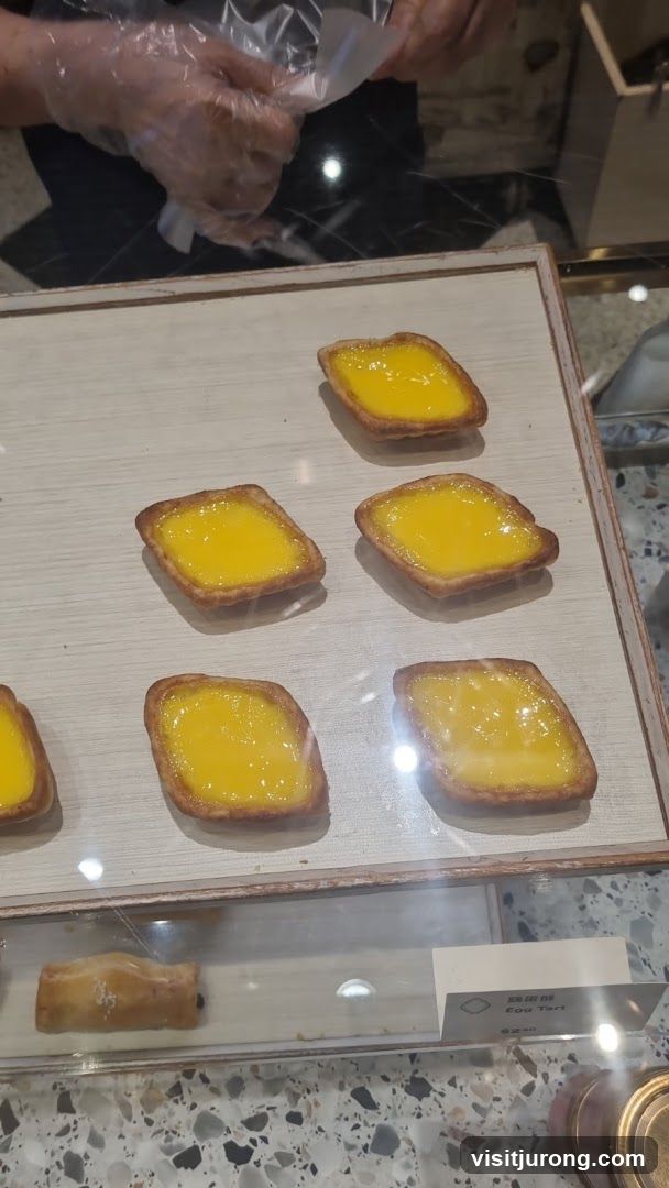 Egg Tarts in Display Case