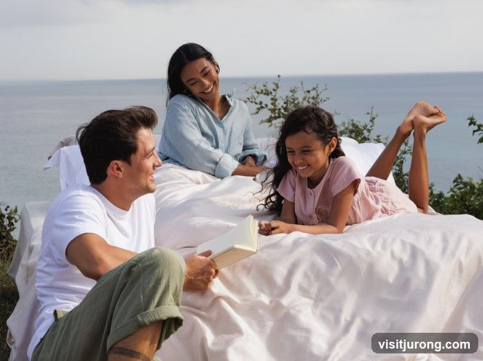 Family enjoying a moment outdoors
