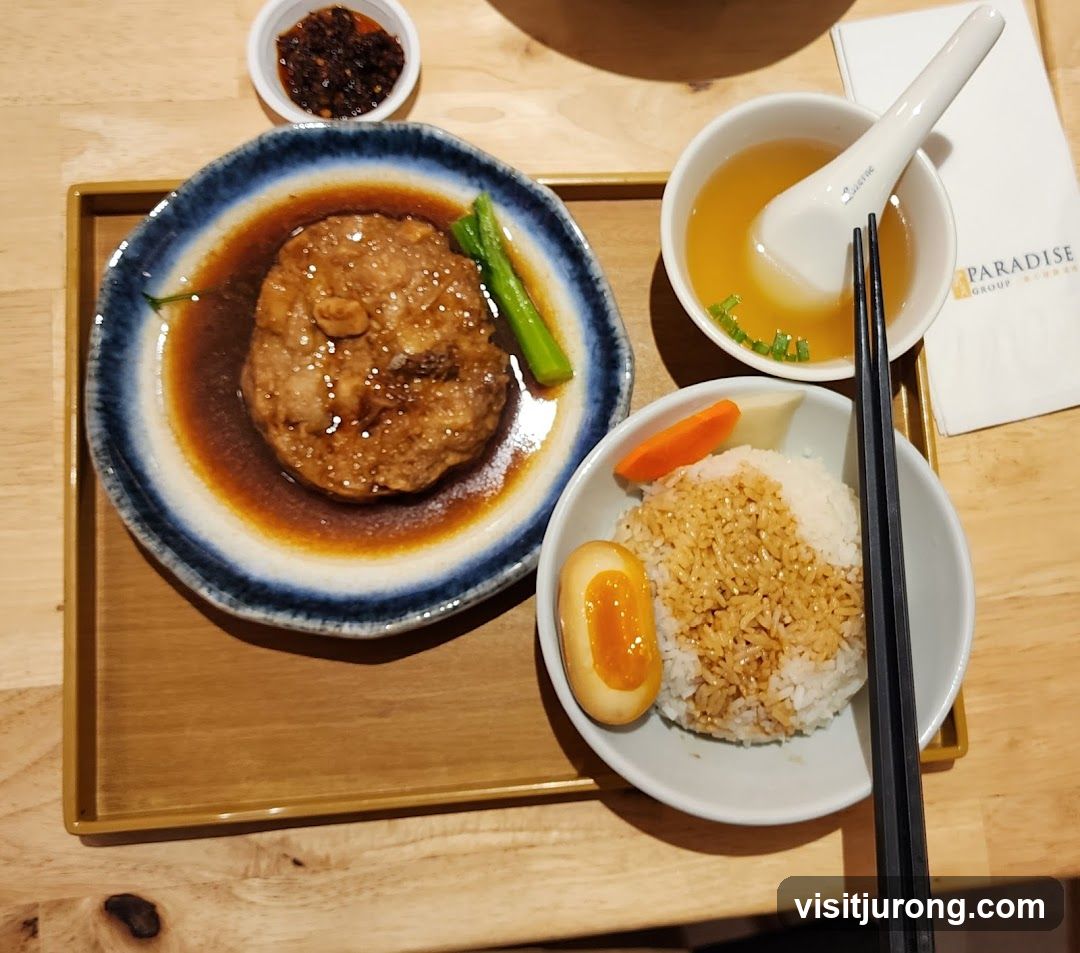 Braised Pork Patty with Rice