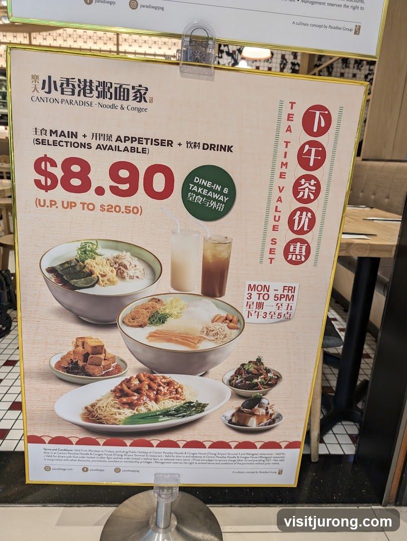 Canton Paradise Noodle & Congee Tea Time Value Set Promotion