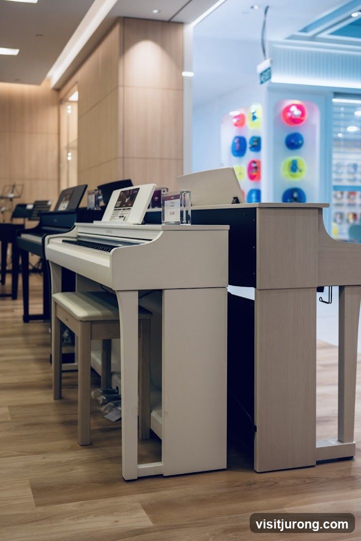 Digital Pianos on Display
