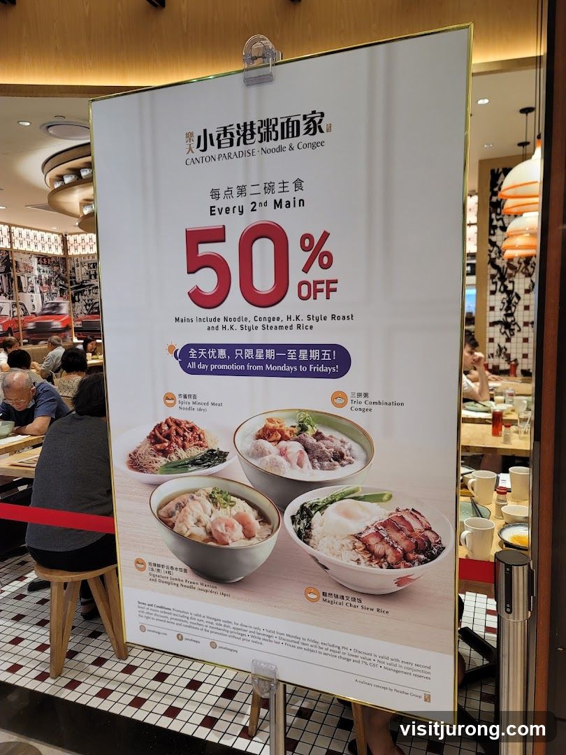 Canton Paradise 50% Off Promotion