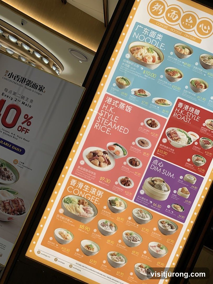 Canton Paradise Noodle & Congee Menu