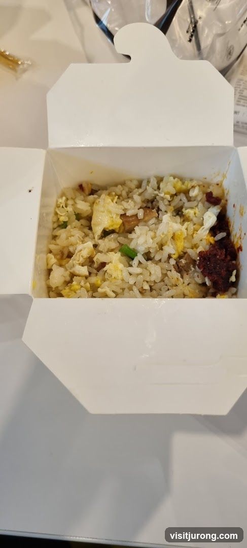 Fried Rice in Takeout Box
