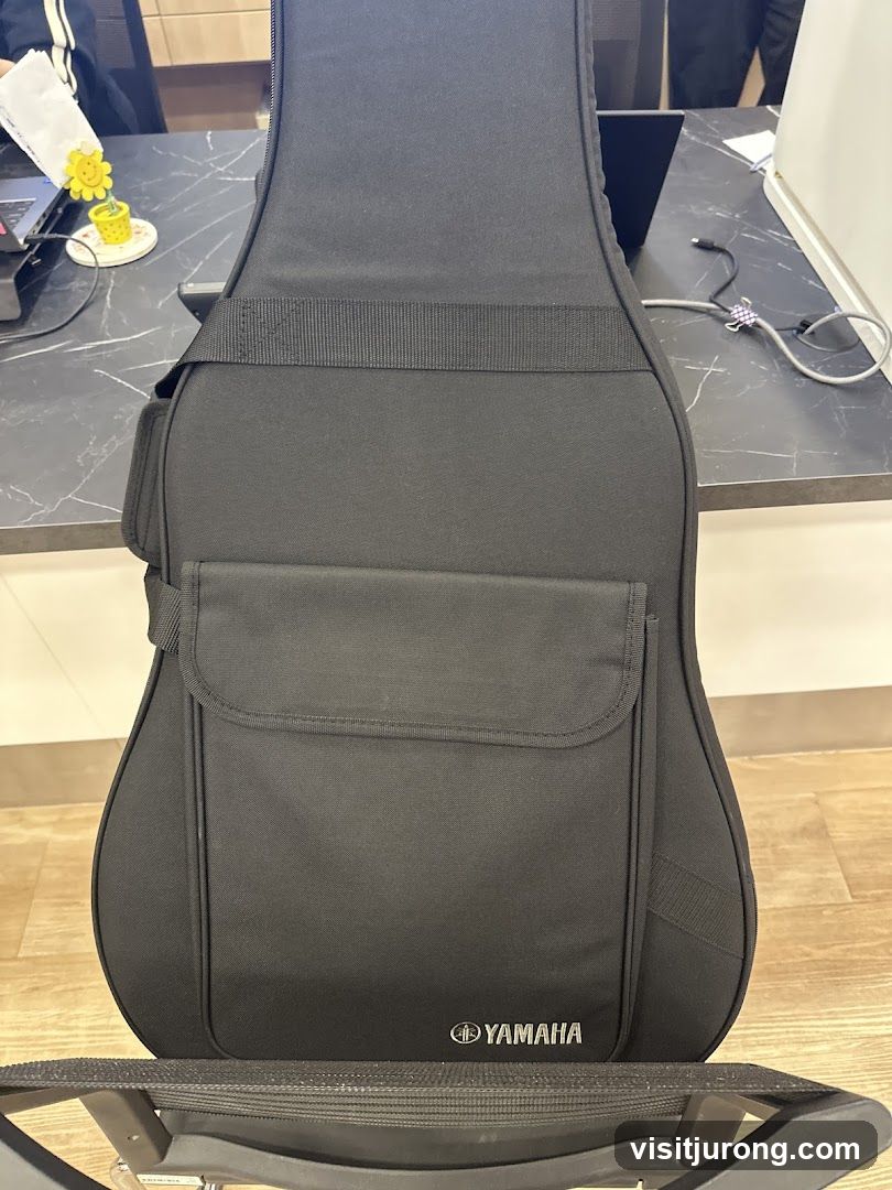 Black Guitar Case with Yamaha Logo