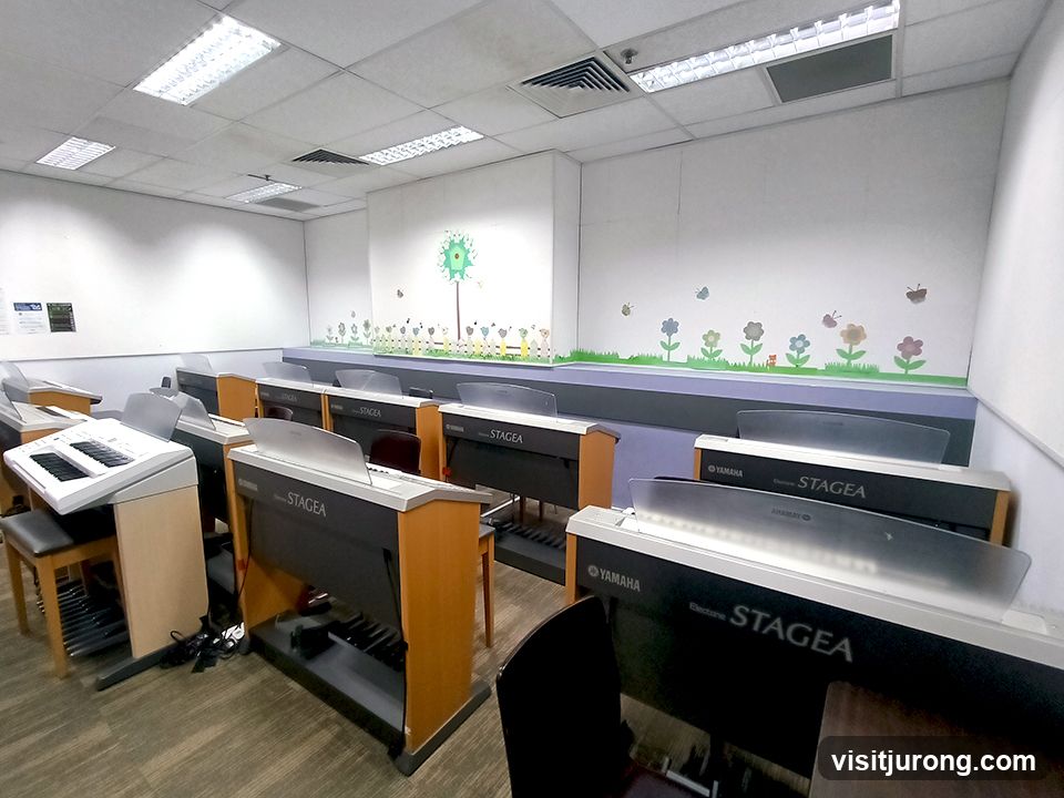 Music Classroom with Electronic Organs