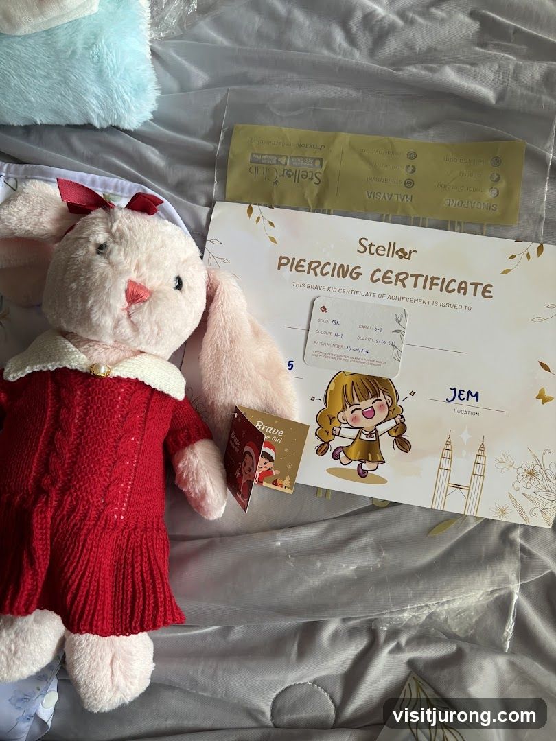 Stellar Piercing Certificate