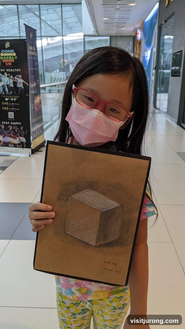 Girl Holding Artwork