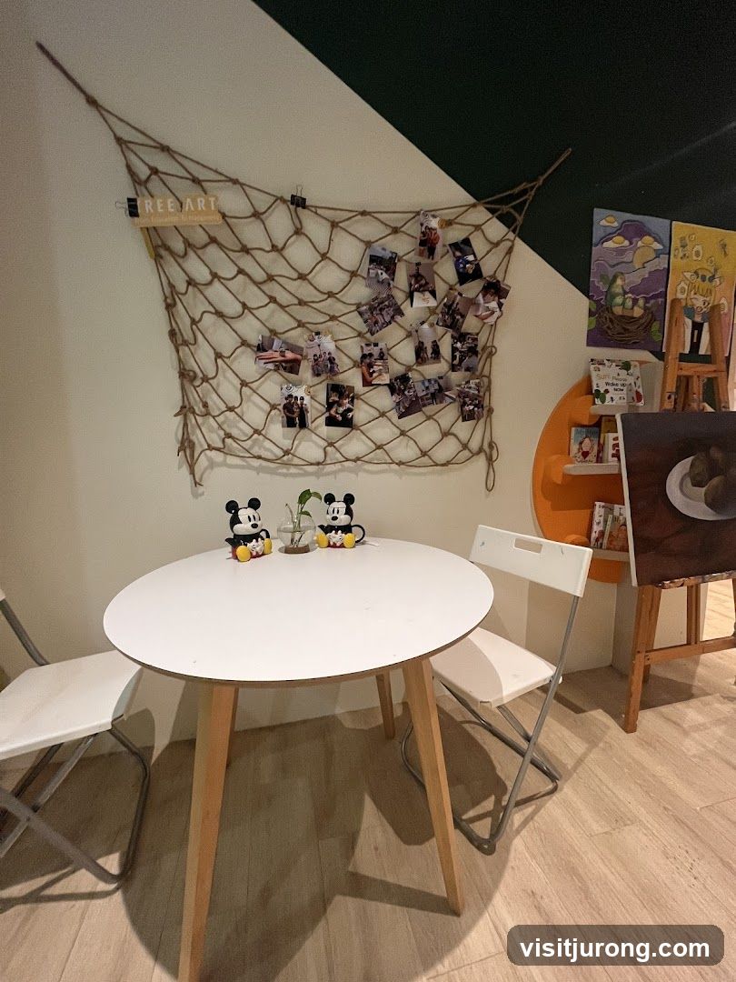 Artistic Corner with Mickey Mouse Decor