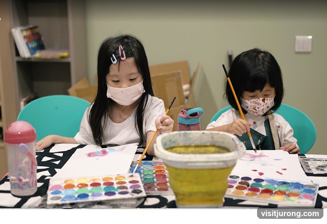 Children painting