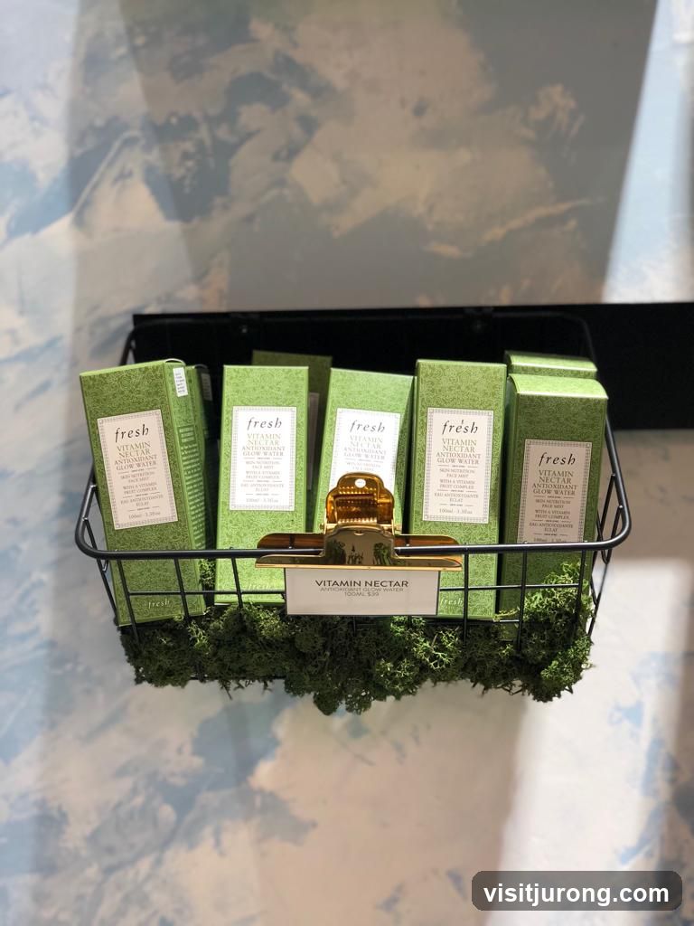 Fresh Vitamin Nectar Antioxidant Glow Water Display