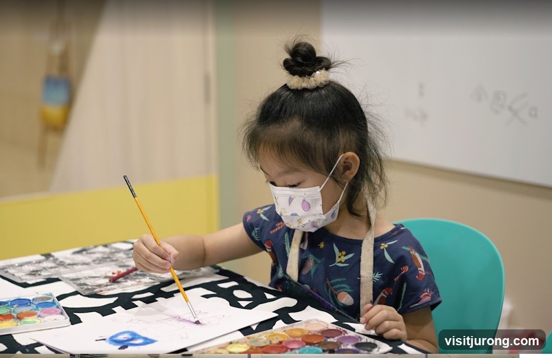 Child painting