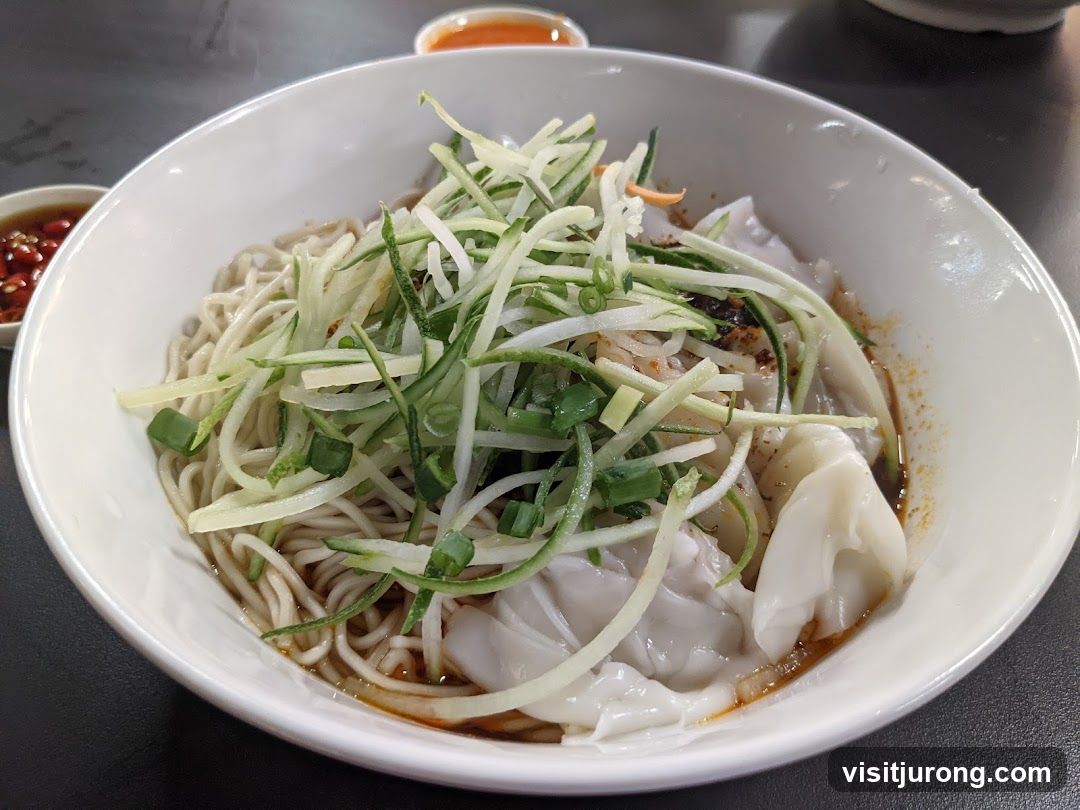 Noodle and Wonton Dish