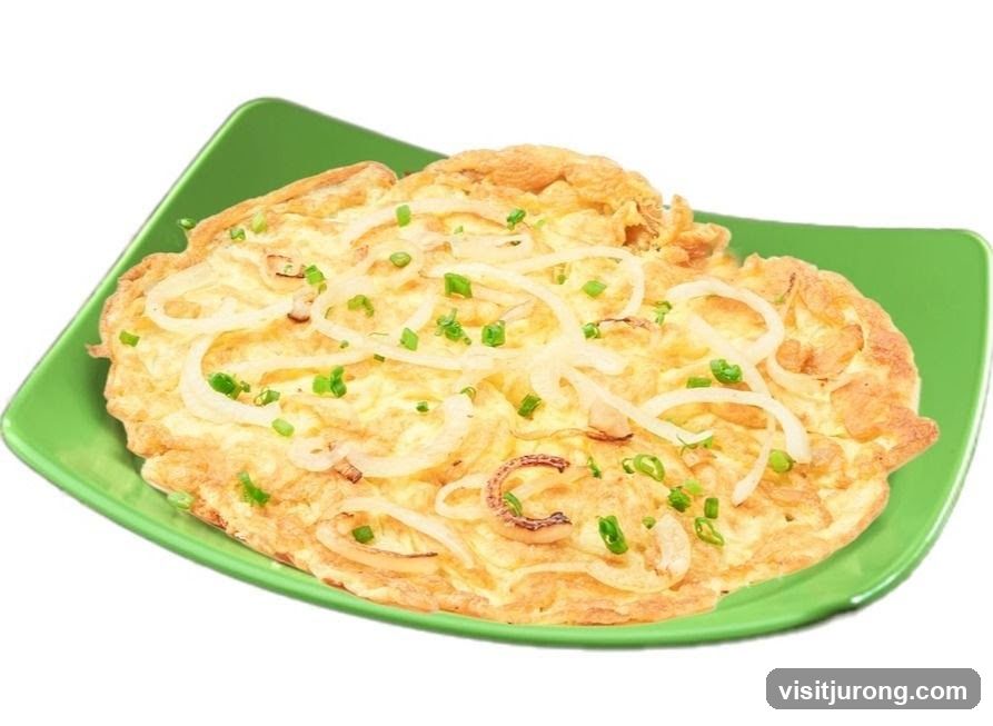 Omelet with Onions and Scallions