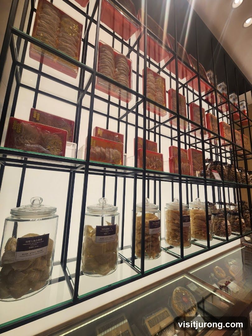 Bird's Nest and Dried Goods Display