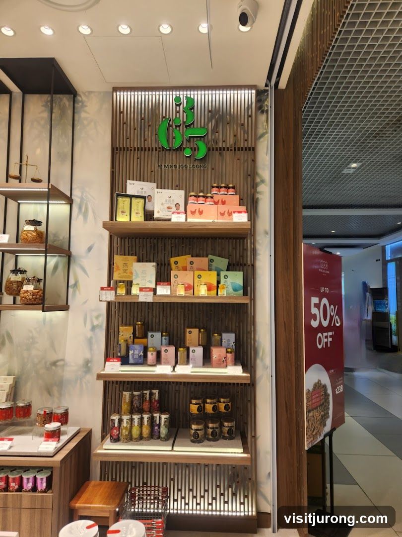 Store Display with Health Products