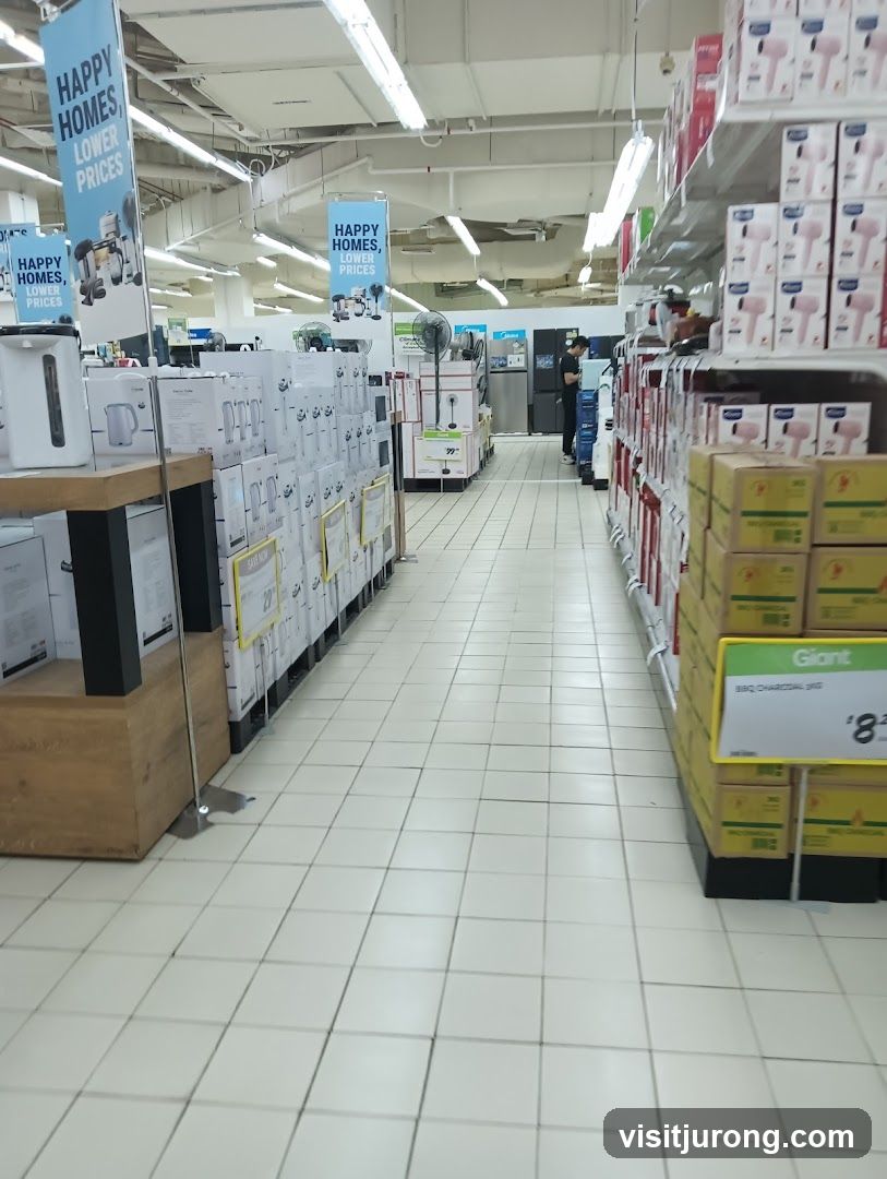 Supermarket Aisle with Appliances